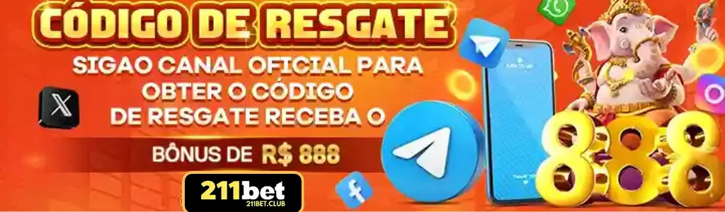 Imagem promocional de bônus de boas-vindas do cassino 211BET.