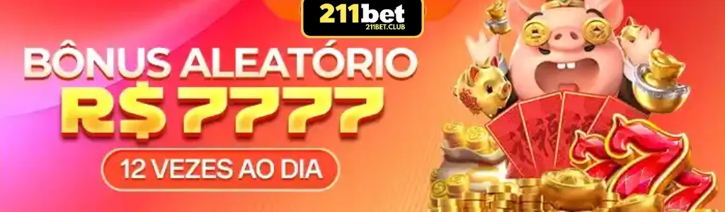 Banner de promoções e bônus no 211BET cassino
